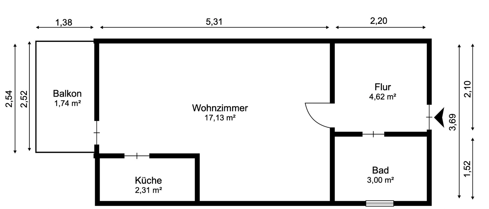 Munich floor plan before