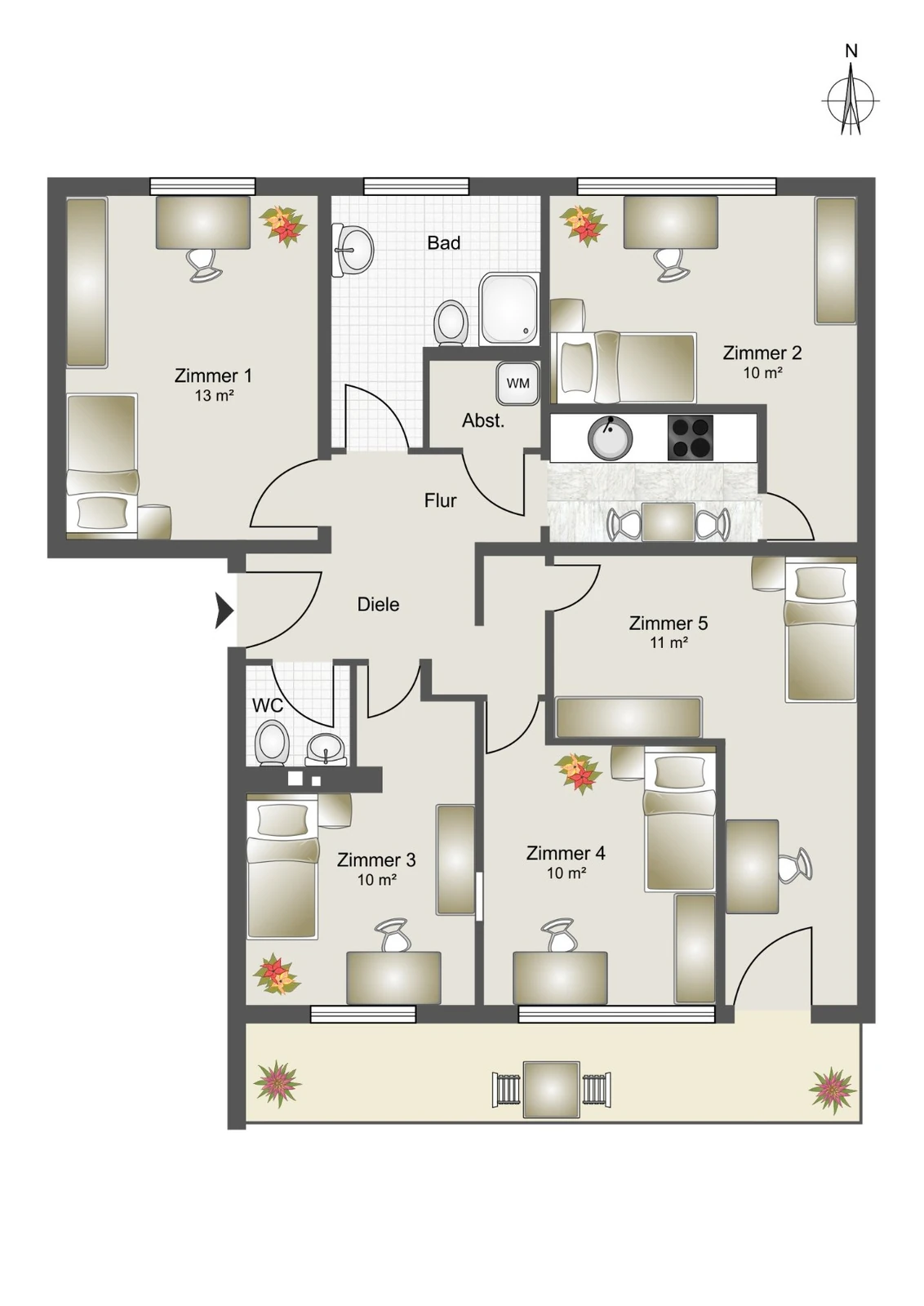LDP Group client case Munich: floor plan after the conversion