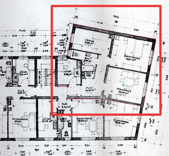 LDP Group client case Nuremberg: floor plan before the conversion