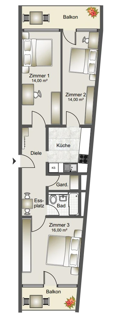 LDP Group client case Munich: floor plan after the conversion