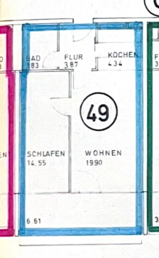 LDP Group client case Munich, Olympiapark: floor plan before the conversion