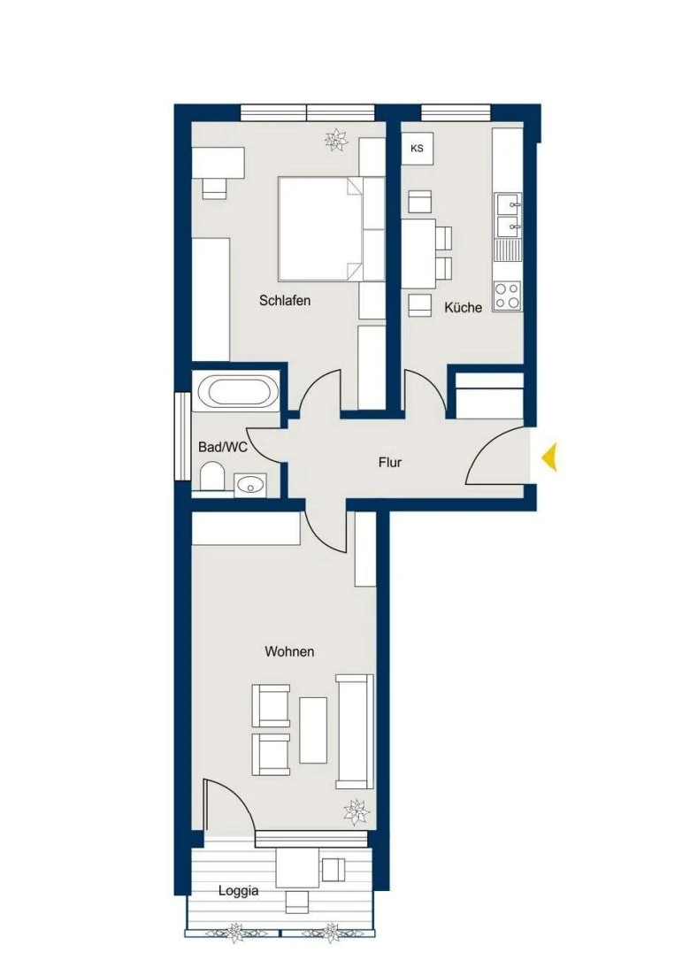 LDP Group client case Munich: floor plan before the conversion